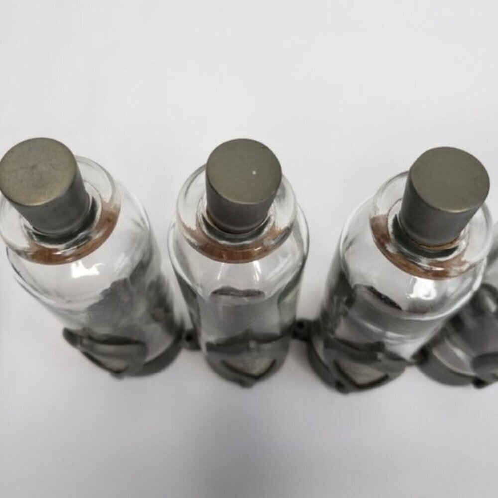 Unique Jars Spice Witchy Goth Silver Tone 6 Jars Kitchen Spells - Picture 9 of 16